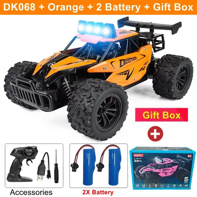 Coche RC 1:16 con Luces LED, Todoterreno, Vehículo de Escalada
