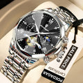Reloj POEDAGAR de Lujo Cuarzo Acero Inoxidable