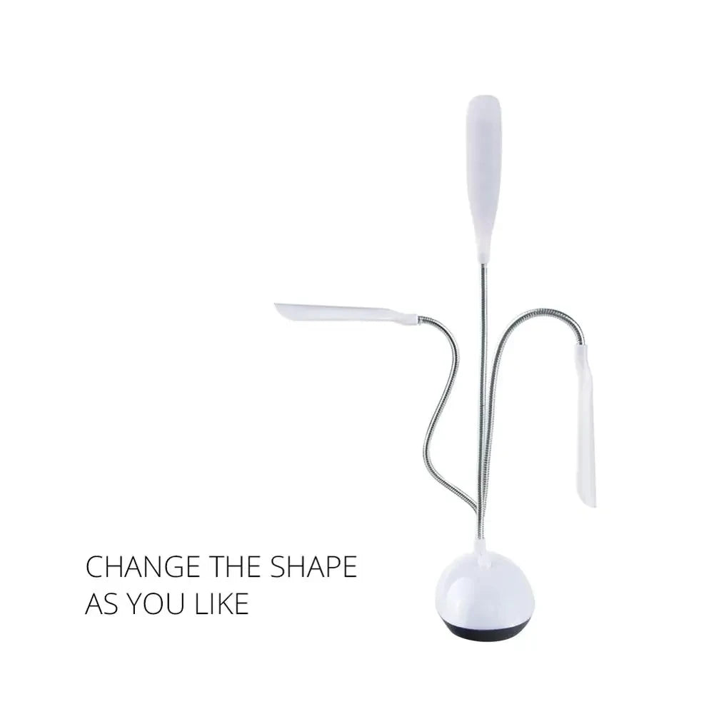Lámpara LED de Lectura Portátil Flexible para Mesa