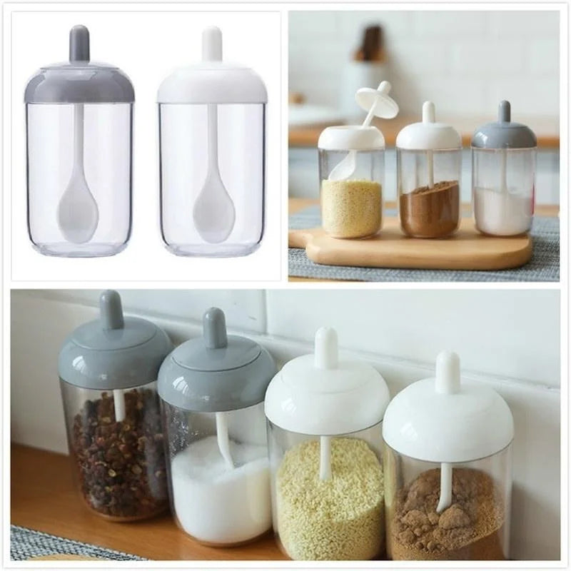 Tarro de condimentos, contenedor de plástico, botella de condimentos, organizador de especias, contenedores de condimentos para acampar al aire libre, juegos de utensilios de cocina, 1 Uds.