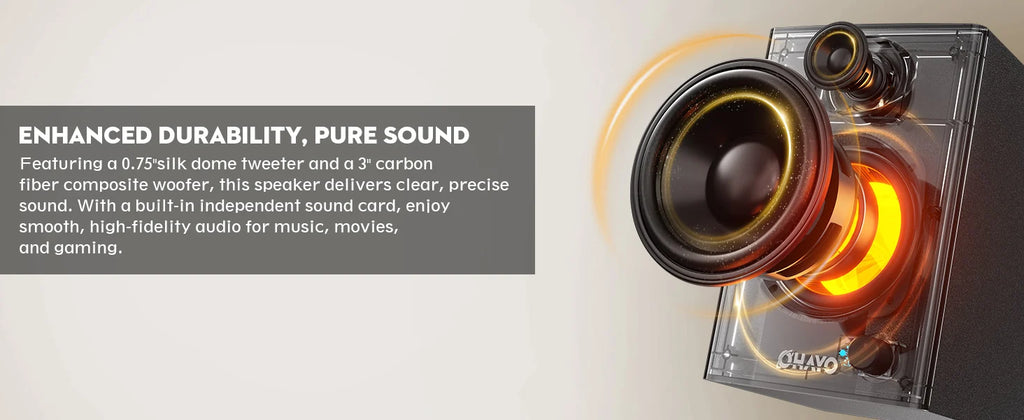 OHAYO Altavoces de Estantería Activos 60W Bluetooth