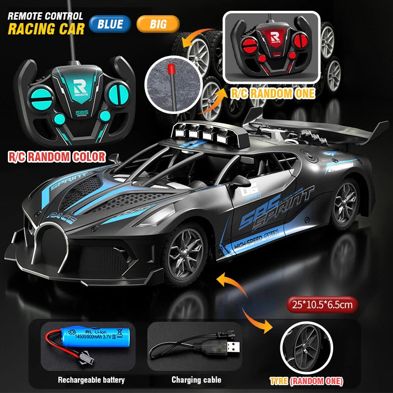 Auto RC de Deriva de Alta Velocidad con Control Remoto para Niños