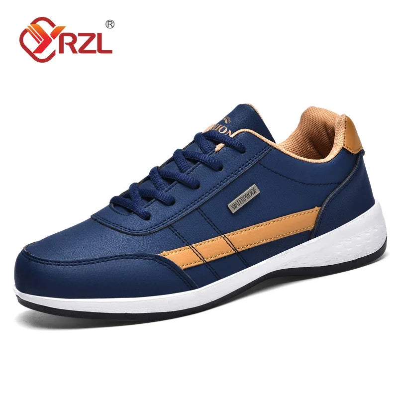Zapatillas Impermeables de Cuero para Hombre Antideslizante