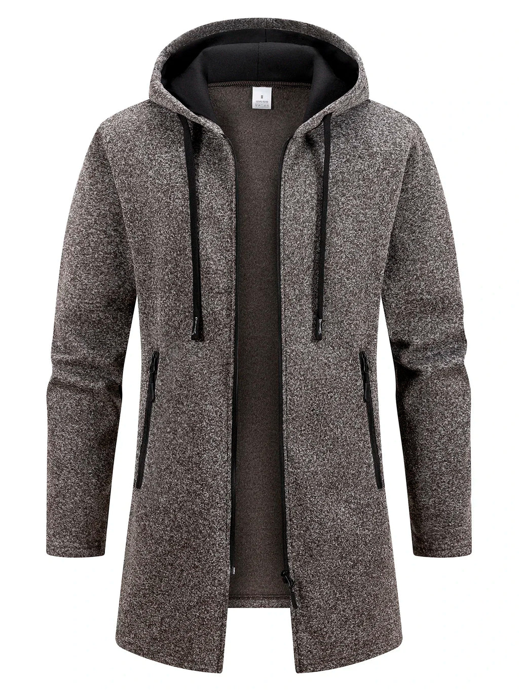 Chaqueta con Capucha y Cremallera para Hombre – Abrigo Polar