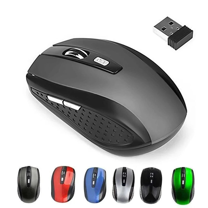 Ratón inalámbrico de 2,4G, ratón óptico para juegos de 2,4 Ghz, Mini ratón silencioso delgado de 800/1200/1600 DPI para portátiles Macbook PC