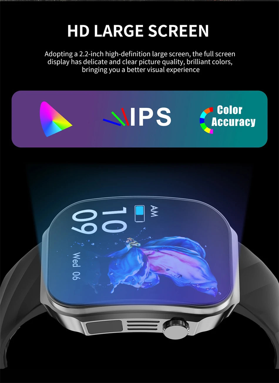 Reloj Inteligente LIGE Pantalla Curva 3D 2.2 Pulgadas