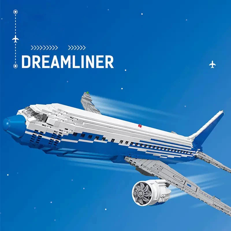 Bloques de Construcción de Avión de Pasajeros 80009, Kit de Modelo DIY, Juego de Construcción Educativo STEM, Regalo de Cumpleaños, Decoración para el Hogar