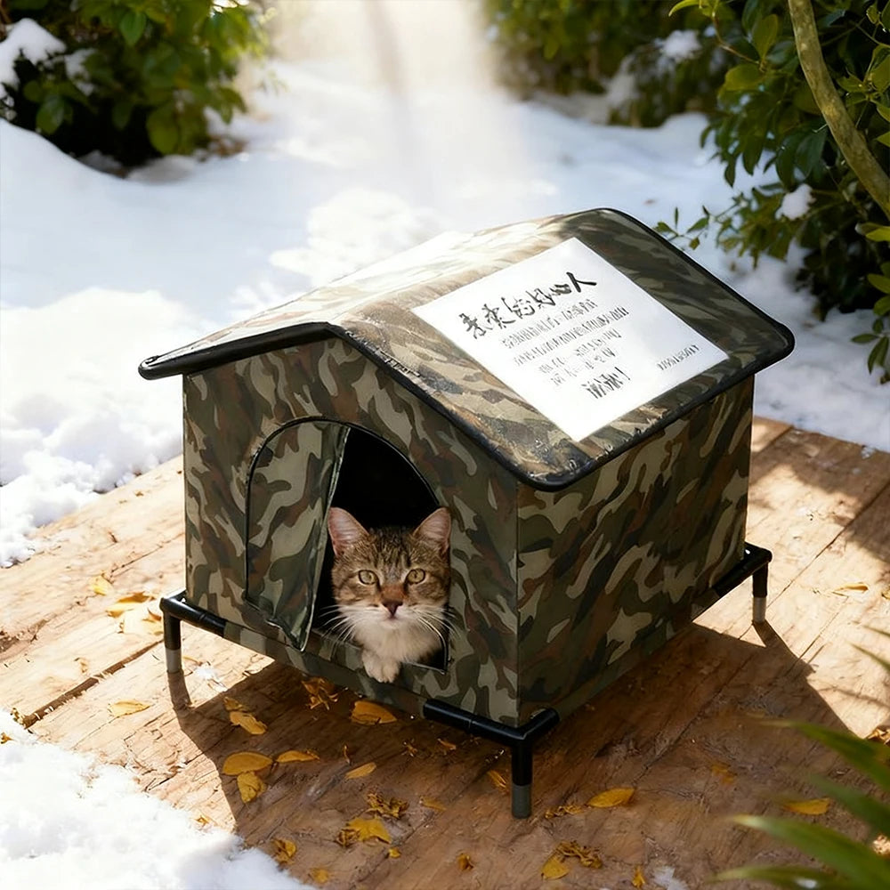 Casa para Gatos Plegable Impermeable para Exteriores
