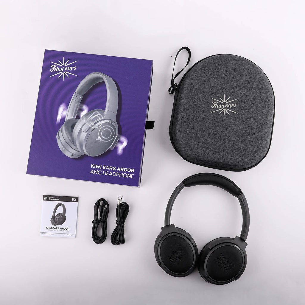 Kiwi Ears Ardor Auriculares Bluetooth 5.4 ANC Doble Driver