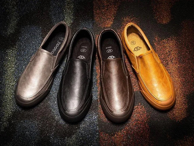 Nuevo en zapatos informales para hombre, sin cordones, talla 45, liquidación barata, elegantes, tendencia 20225, zapatos de cuero elegantes para hombre, clásicos y originales