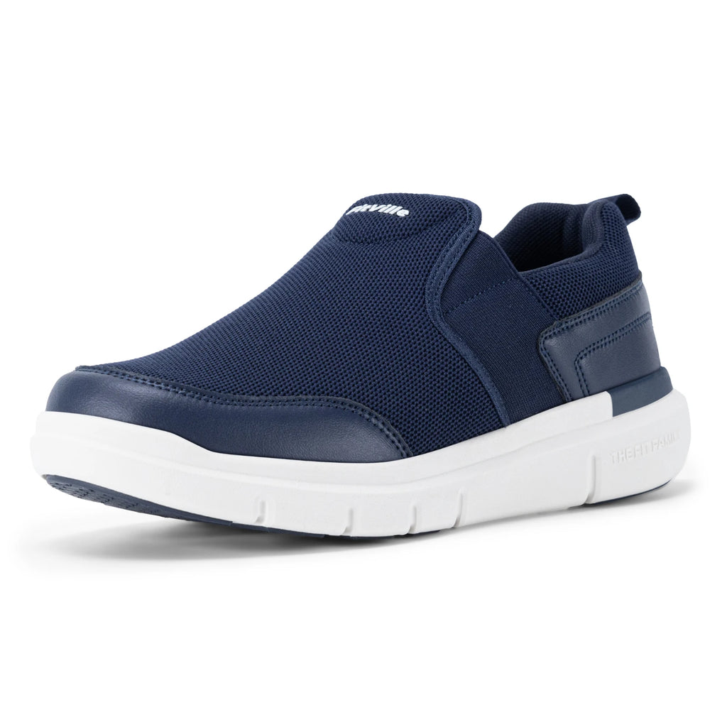 FitVille Zapatos para caminar para hombre, zapatos para fascitis plantar extraanchos, ligeros para pies hinchados, alivio ortopédico del dolor en el pie