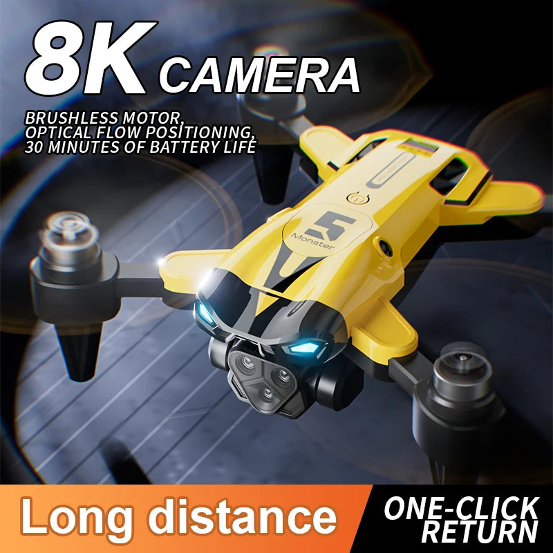 Dron M5 Profesional 8K Gran Angular con Evitación de Obstáculos