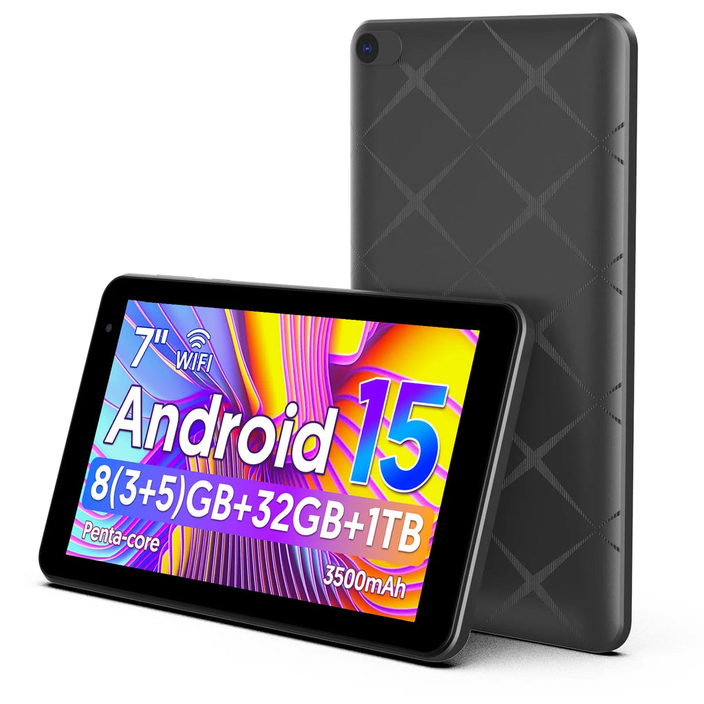 Tablet Android 15 BAKEN 7 pulgadas 8GB RAM 32GB IPS Quad Core
