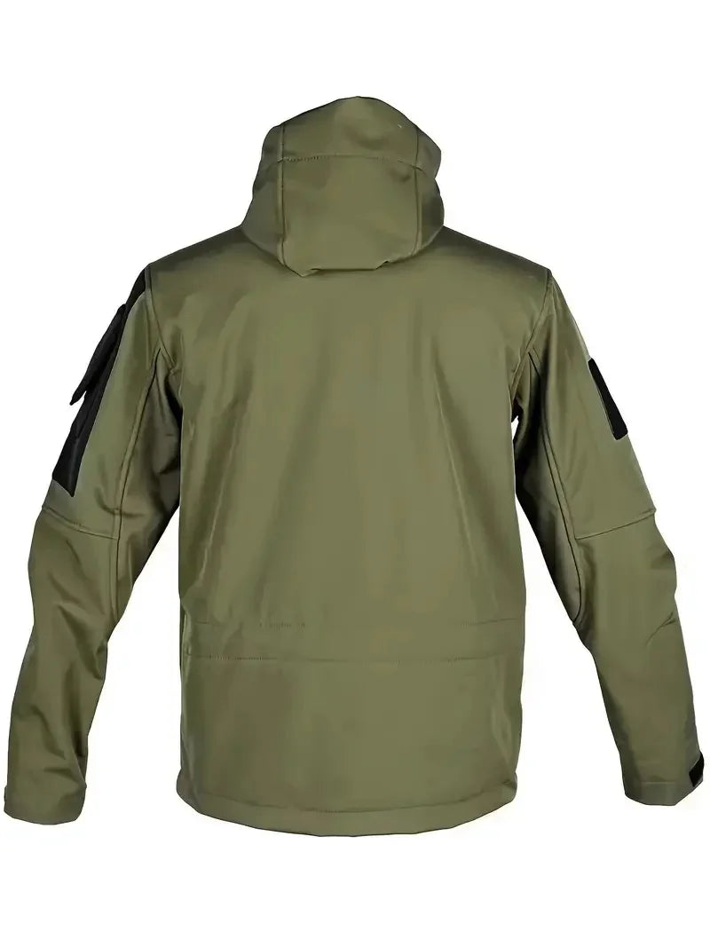 Chaqueta Táctica Militar Impermeable con Capucha para Hombre