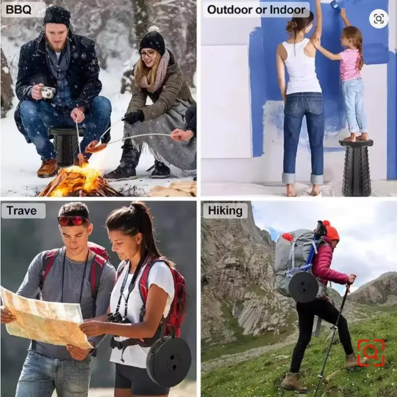 Taburete plegable portátil para camping, picnic y pesca al aire libre