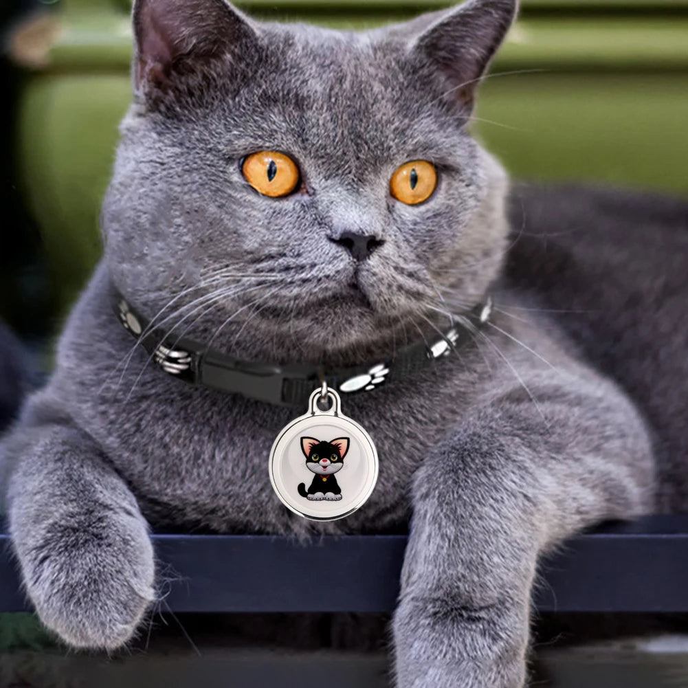 Localizador GPS antipérdida, dispositivo de seguimiento GPS compatible con Bluetooth, rastreador de actividad inteligente resistente al agua para perros y gatos