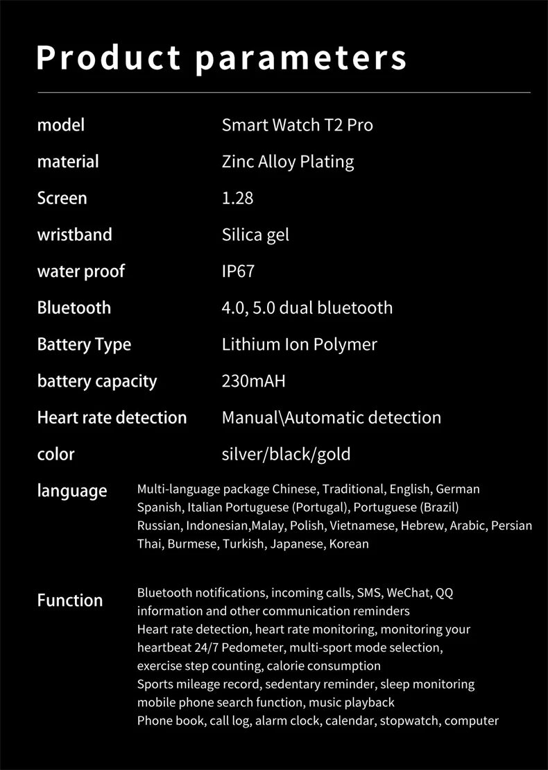 LIGE Reloj Inteligente Mujer NFC Bluetooth