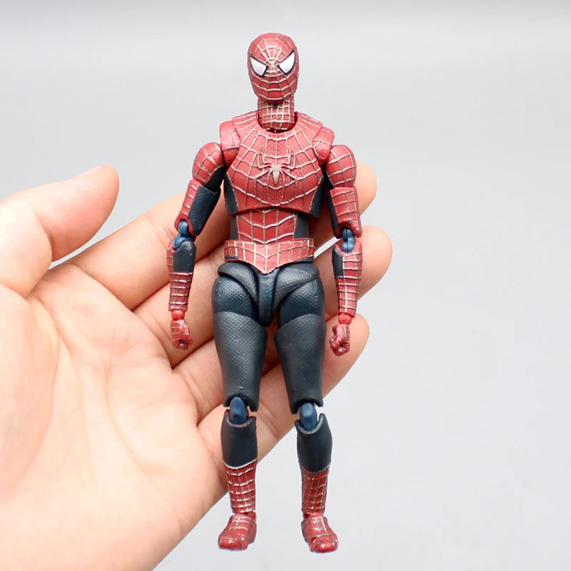 Figura de Acción de Spiderman de 14 cm de Hot Toys - Versión Peter Tobey Maguire Anime Shf, Modelo Articulado, Muñeco Coleccionable, Regalo