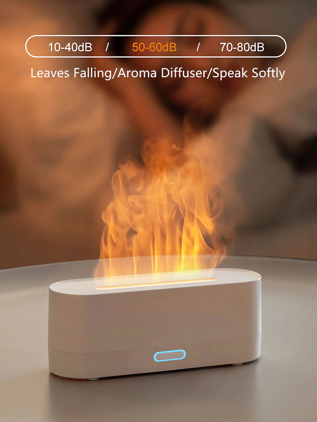 Nueva llama humidificador de aire difusor de Aroma 160mL hogar ultrasónico máquina de niebla nebulizador aceite esencial simulación llama lámpara Difusor