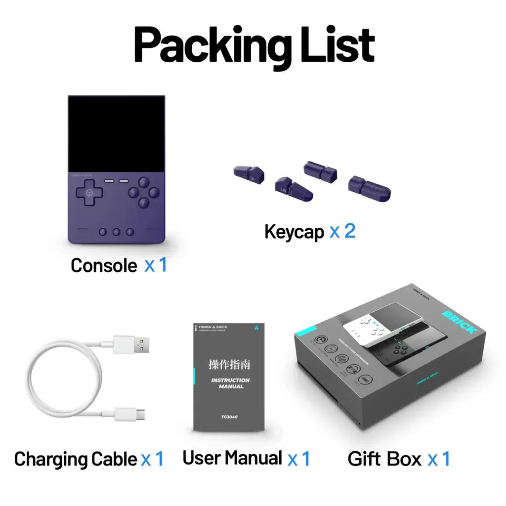 Consola de Juegos Retro Portátil con Pantalla IPS, Sistema Linux, Batería 3000mAh