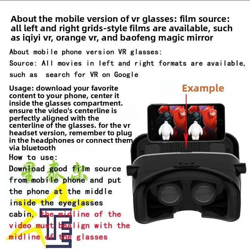 Gafas VR, Lentes 3D para Realidad Virtual, Gafas Inteligentes, Accesorio para Juegos Móviles para Teléfonos Inteligentes, Compatible con Dispositivos Viar