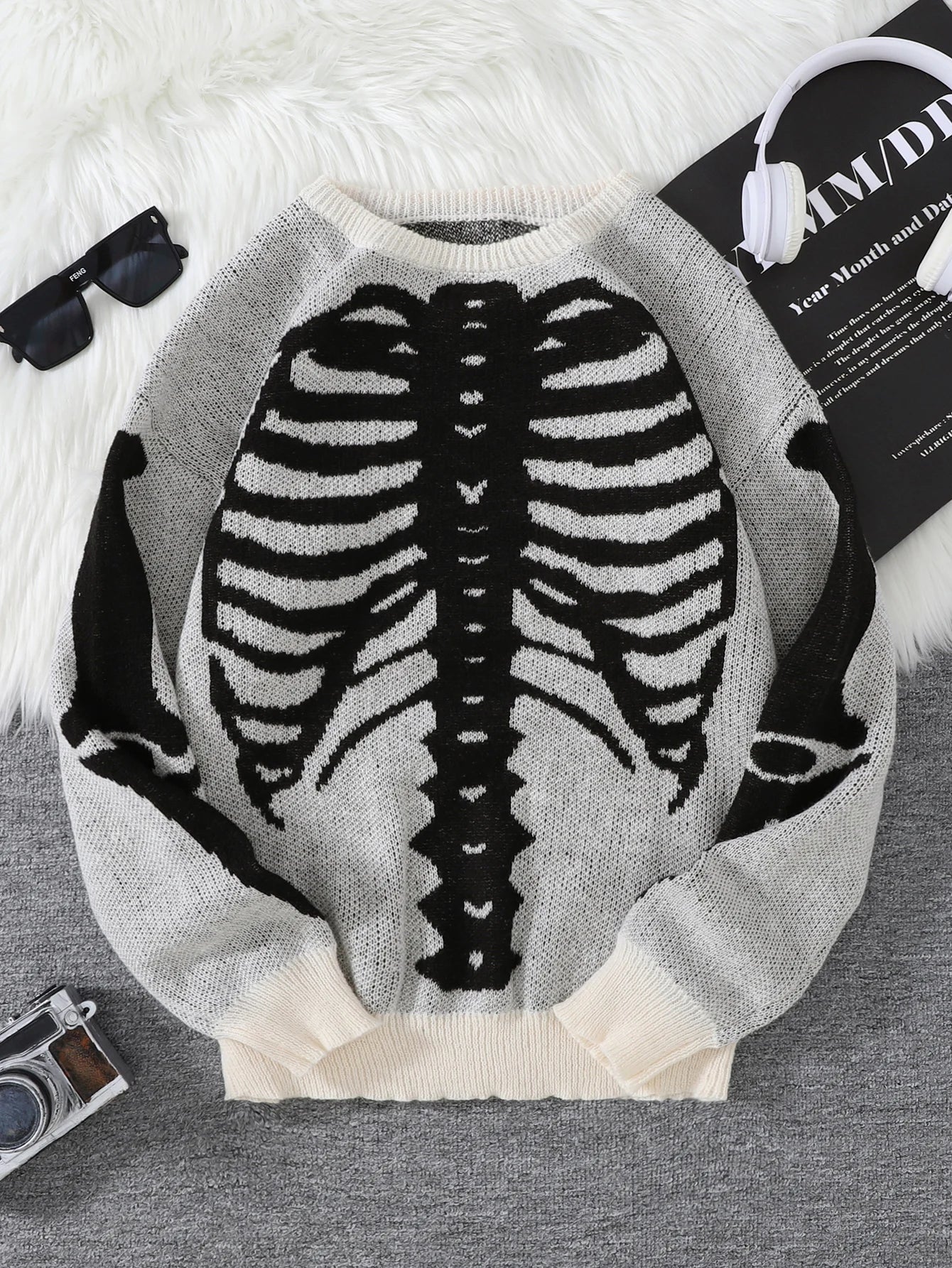 Nuevo Popular Otoño e Invierno Backbone Jacquard patrón pulóver suéter Casual cuello redondo tejido jersey de los hombres