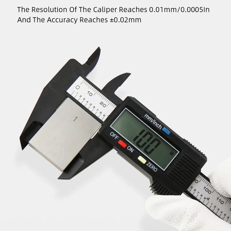 Calibrador de plástico pacômetro calibrador Digital regla electrónica Vernier calibre Digital herramienta de medición calibrador Digital micrómetro