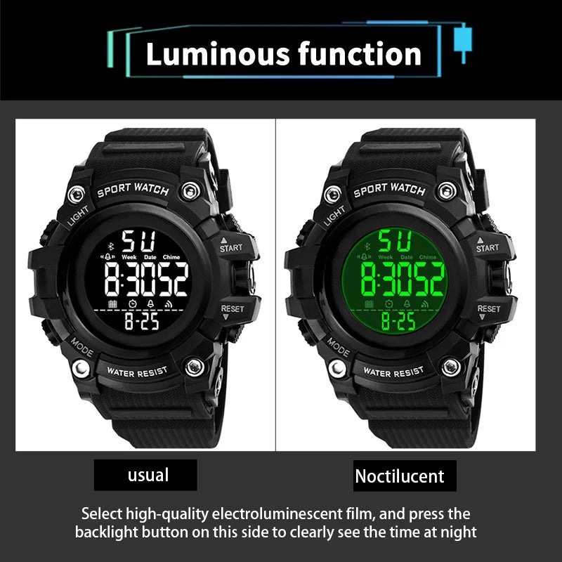 Reloj Deportivo Digital YIKAZE Militar Multifunción