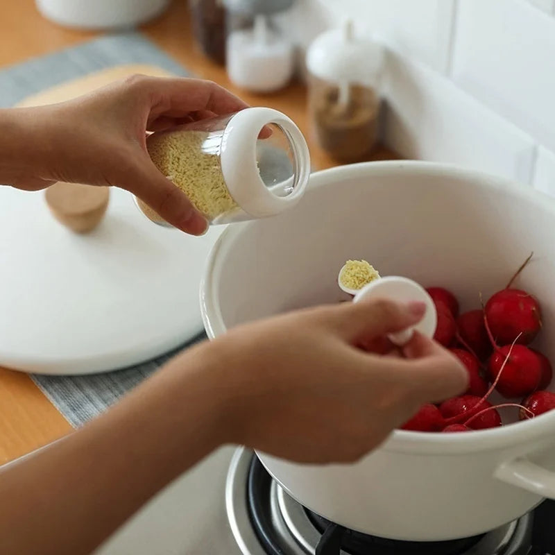 Tarro de condimentos, contenedor de plástico, botella de condimentos, organizador de especias, contenedores de condimentos para acampar al aire libre, juegos de utensilios de cocina, 1 Uds.