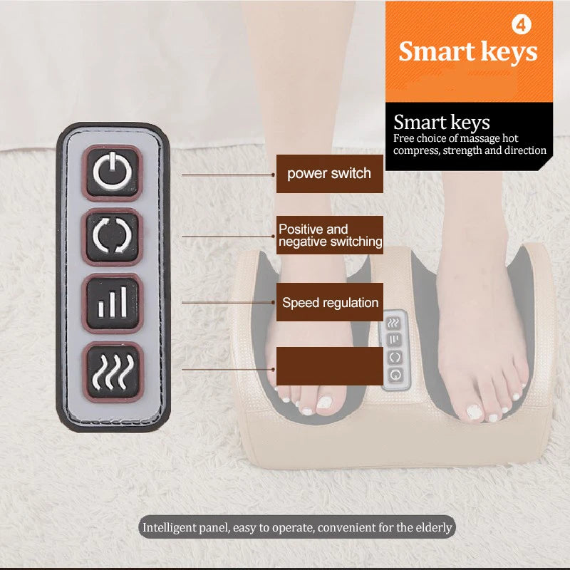 Masajeador Eléctrico de Pies y Pantorrillas con Calefacción
