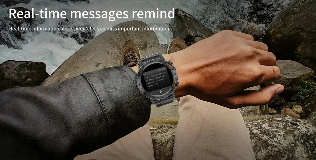 LIGE Reloj Inteligente Ritmo Cardíaco Bluetooth