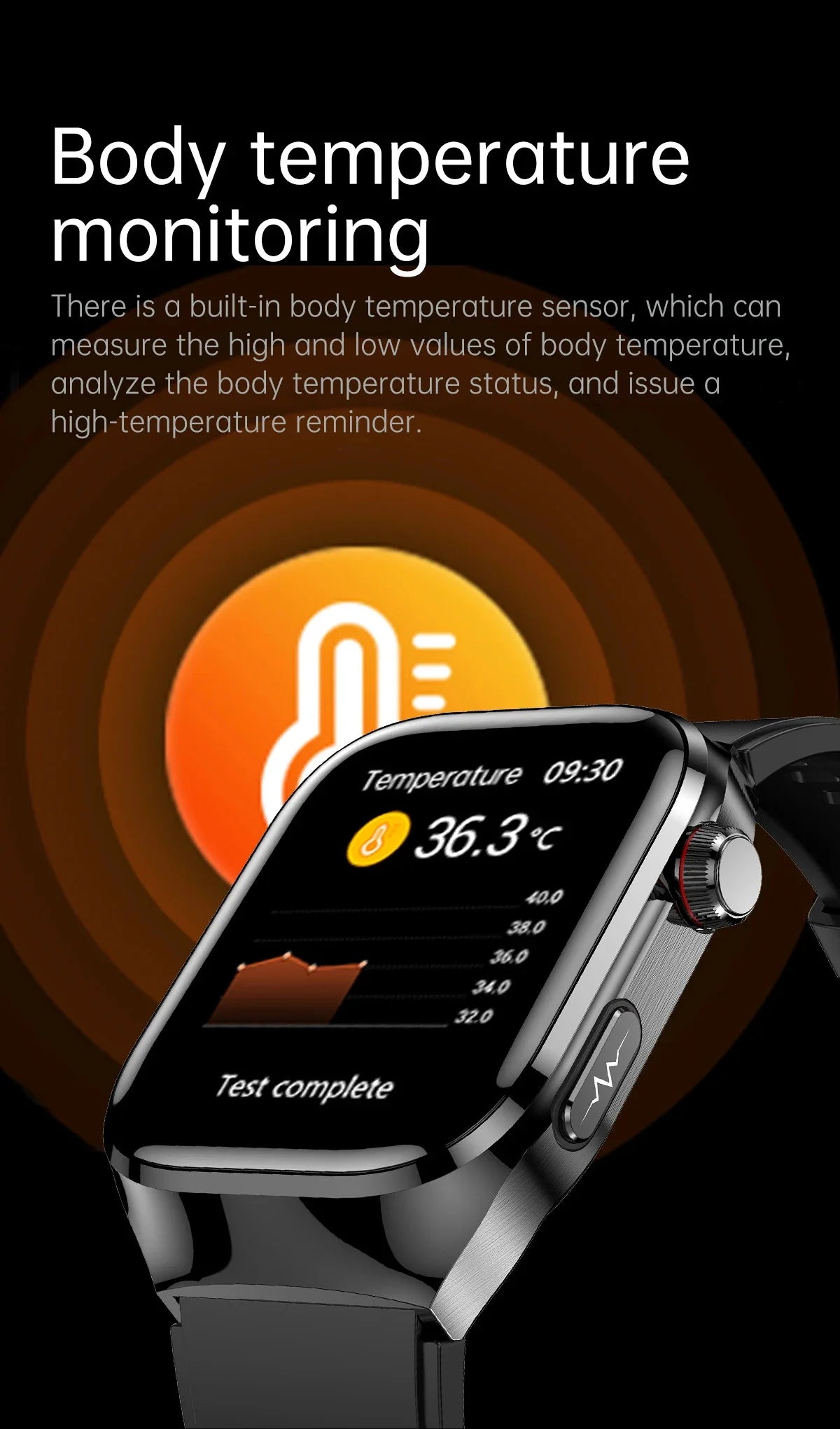 Reloj Inteligente Enfermería ECG+PPG Presión