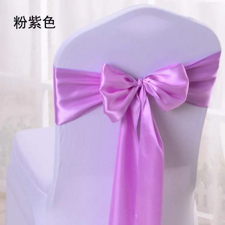 Fajas de Satén para Sillas Decoración de Boda x10