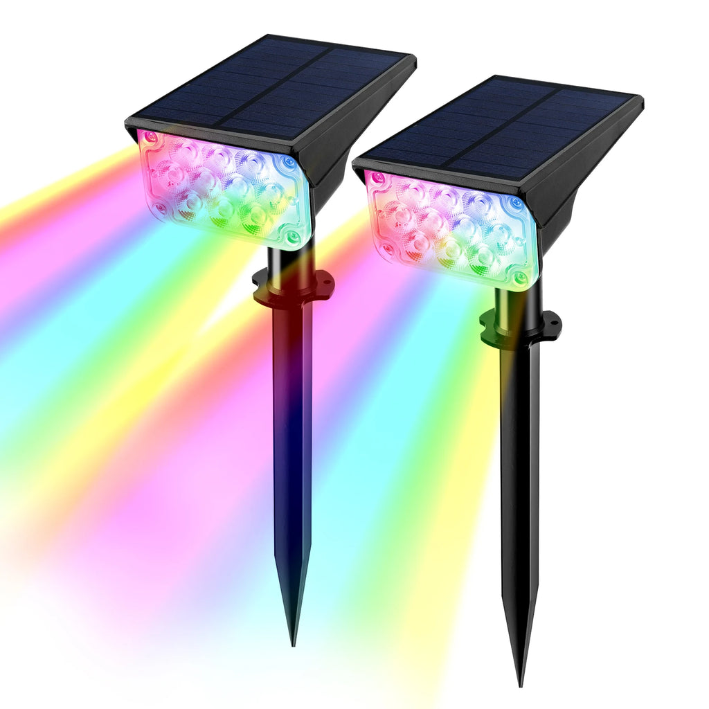 Foco Solar LED para Exteriores, Superbrillante con Temperatura Ajustable IP65