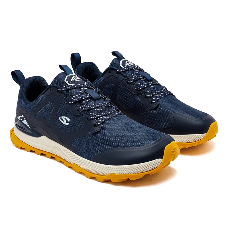 HOBIBEAR Zapatillas de senderismo unisex con cordones Zapatos para caminar Viajes al aire libre Zapatillas de deporte de cuero artificial