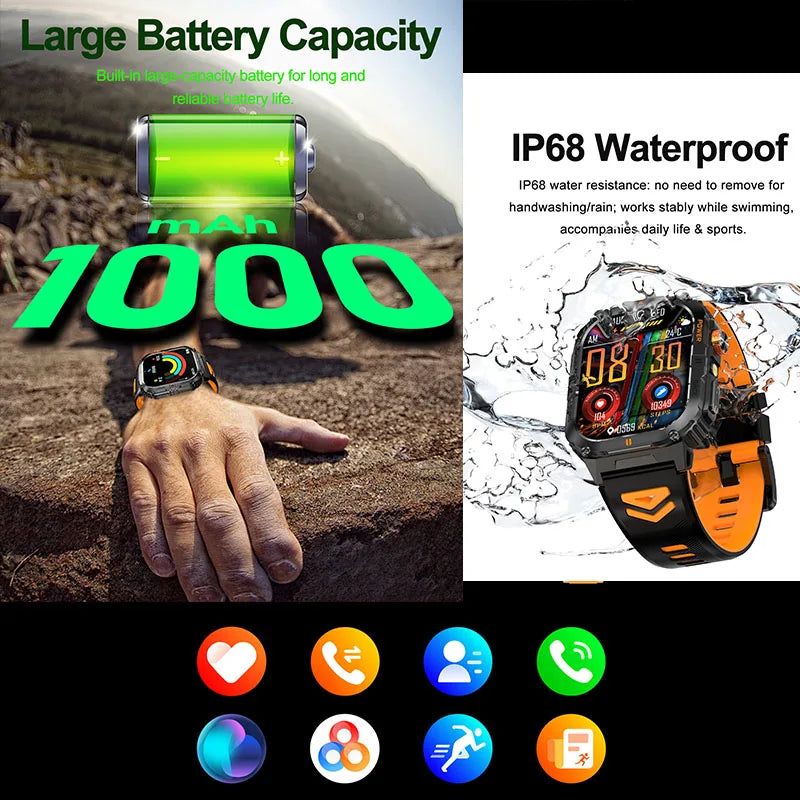 Reloj Inteligente Deportivo IP68 100+ Modos