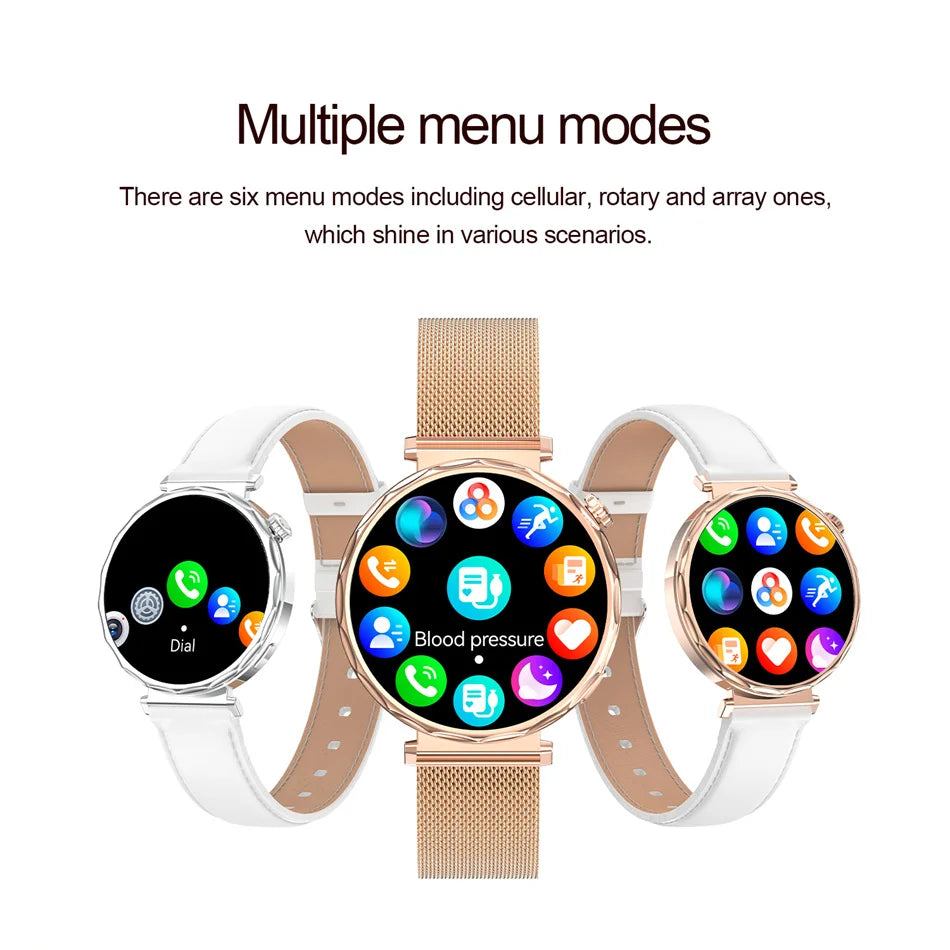 Reloj Inteligente Mujer AMOLED Bluetooth IP68