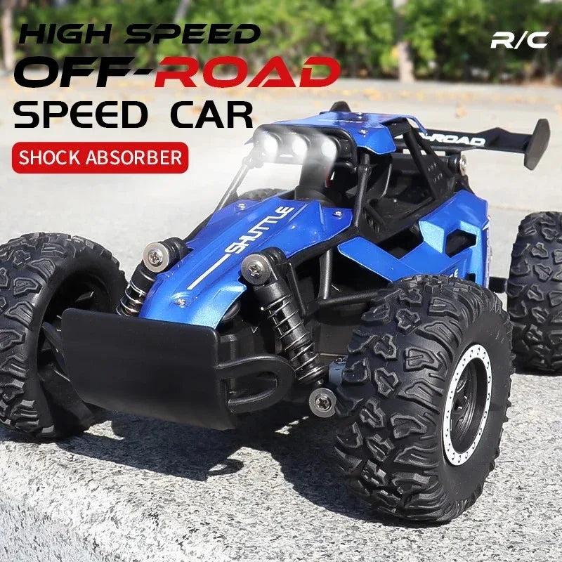 Coche RC 1:16 2WD con Luces LED, 20 KM/H, Todoterreno, Regalos para Niños