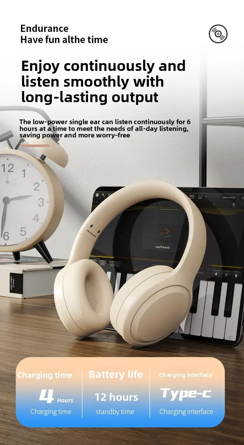 Auriculares Bluetooth Over-Ear HiFi Gaming Regalo
