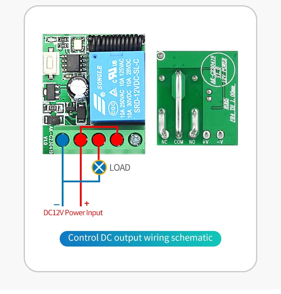 Interruptor de Control Remoto RF 433Mhz DIY con Módulo