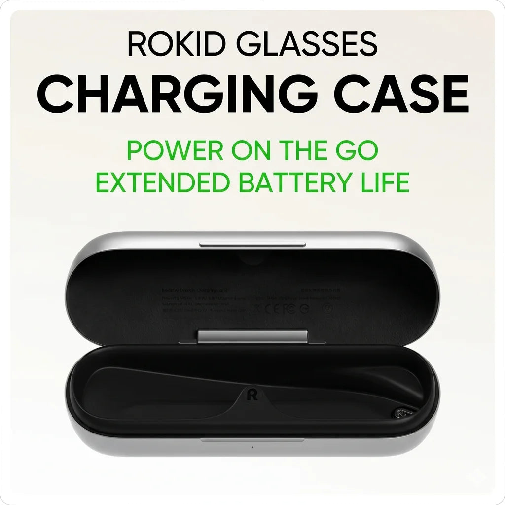 Estuche de Carga Exclusivo para Gafas Rokid AI, Compartimento de Carga Original Oficial, Accesorios