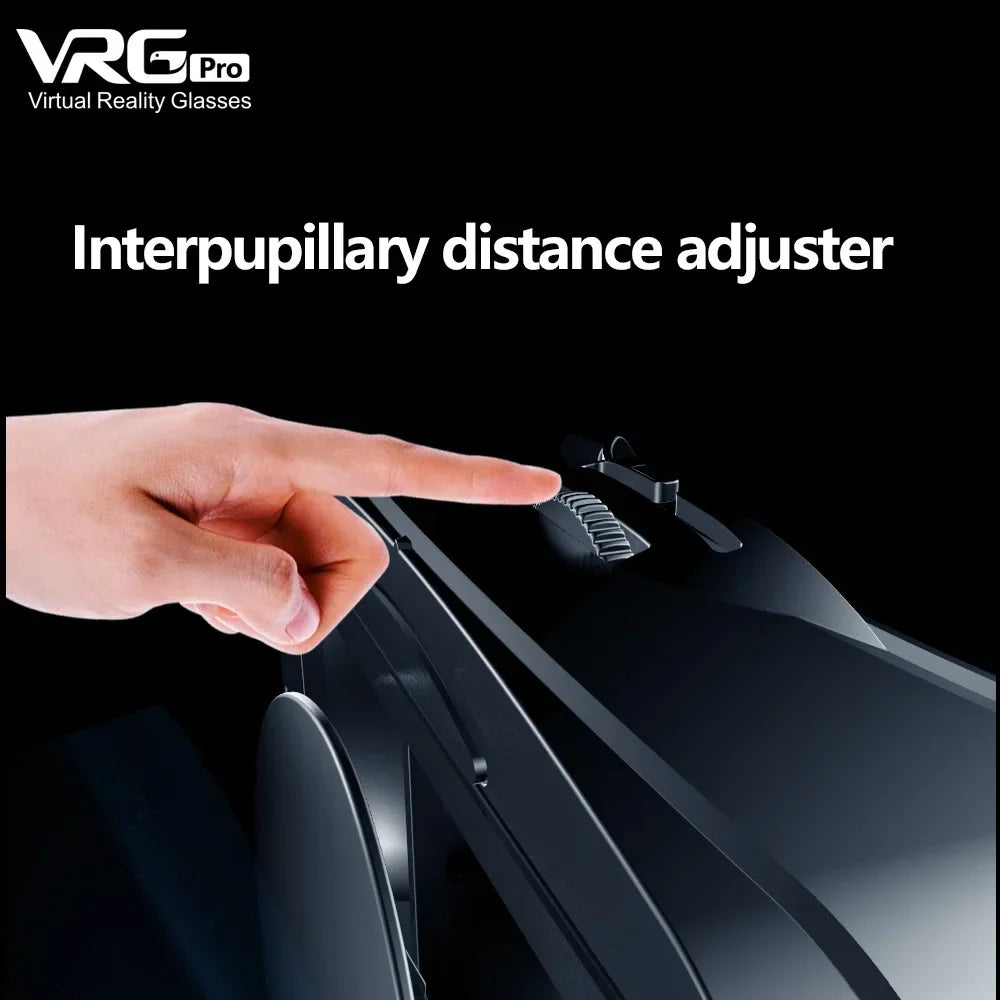 VRG Pro gafas de realidad Virtual VR dispositivos de auriculares Viar gafas de casco 3D lentes inteligentes para teléfono inteligente juego de teléfono móvil