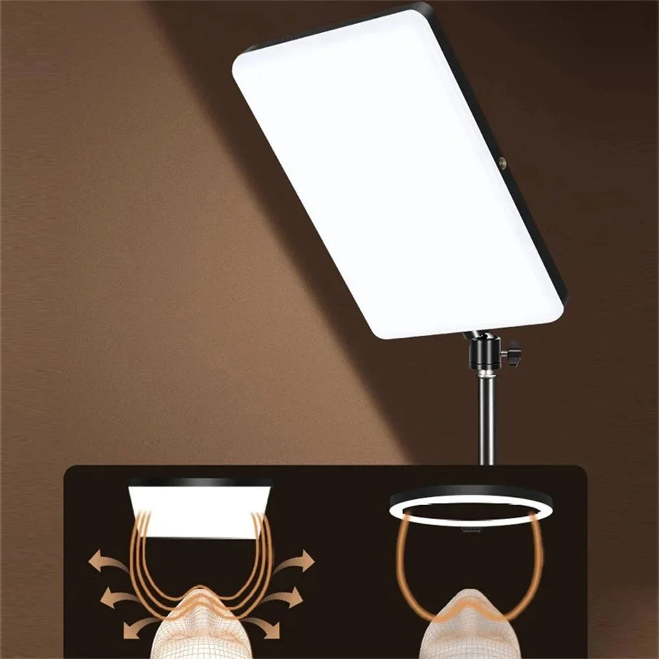 Panel de Luz LED MEUYAG de 11 Pulgadas 2700K-6500K, Iluminación Fotográfica Portátil, Luz de Relleno para Video y Fotografía