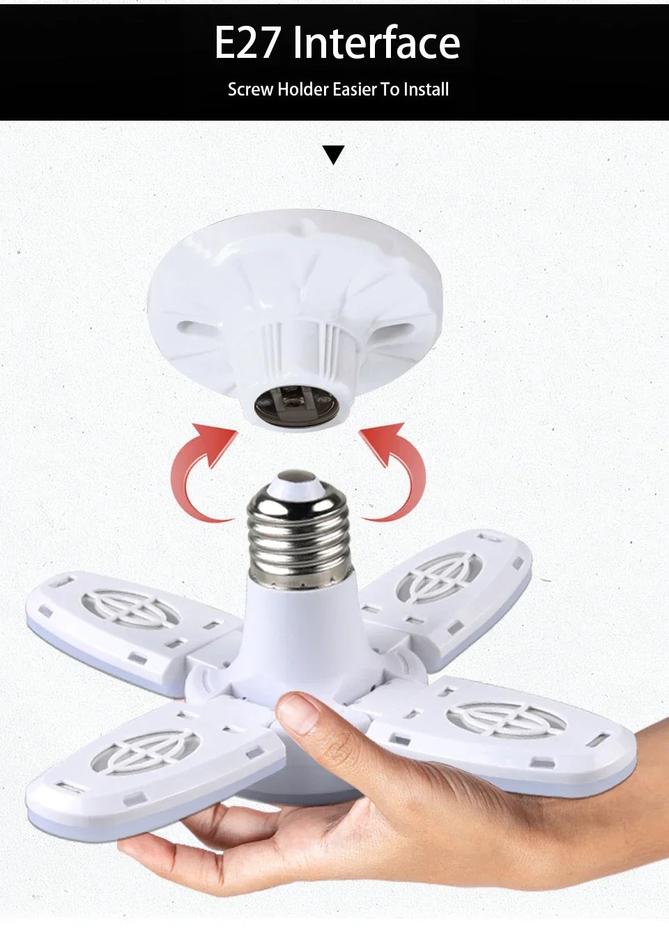 Bombilla LED Plegable E27 220V para el Hogar