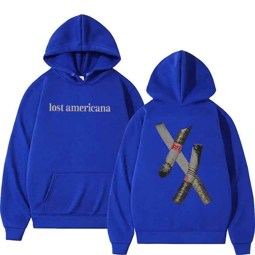 Sudadera MGK Lost Americana Tour, Hip Hop Vintage Oversize