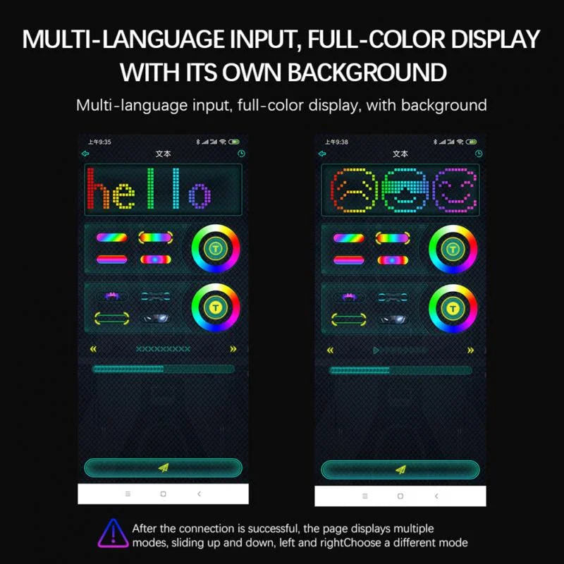 Máscara de luz LED inteligente programable con control por aplicación Bluetooth y pantalla para fotos personalizadas para cosplay, fiestas de Halloween
