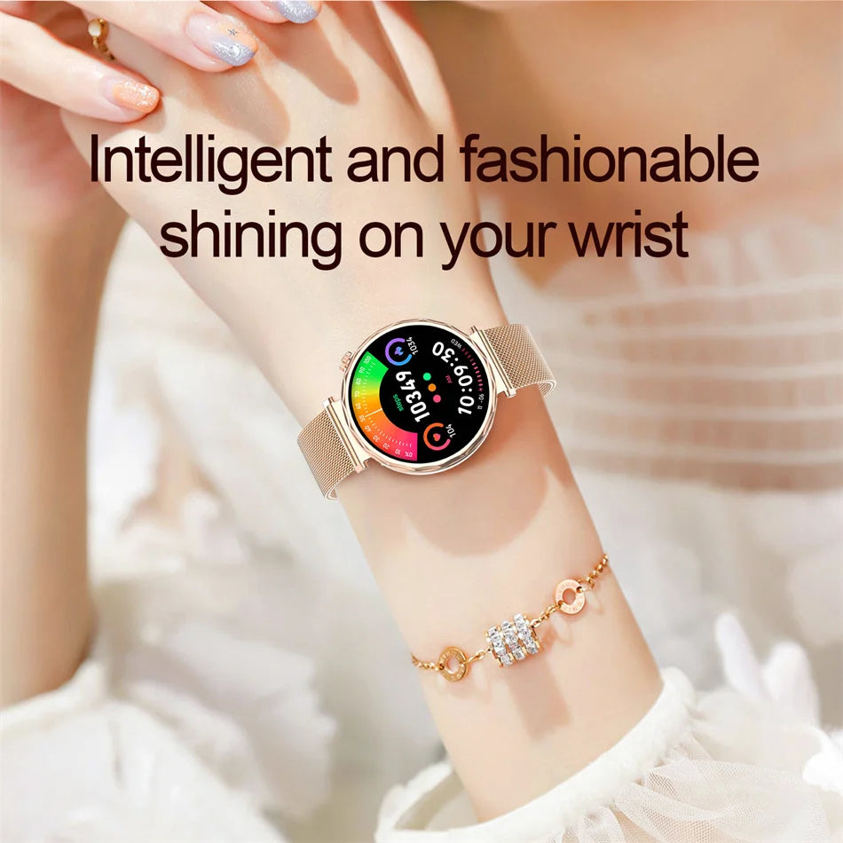 Reloj Inteligente Mujer AMOLED Bluetooth IP68