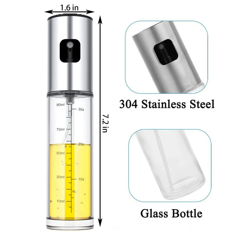Botella Pulverizadora de Aceite de Vidrio 100ml para Cocina