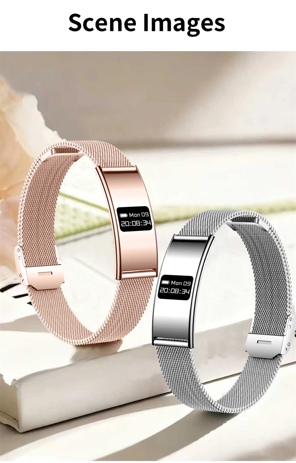 Pulsera Inteligente Ultrafina con Oxígeno en Sangre