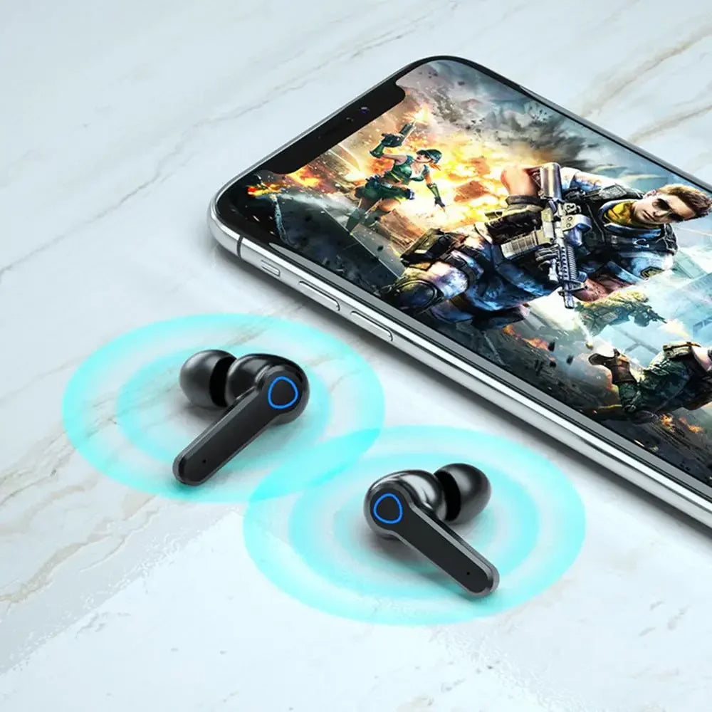 Auriculares Bluetooth M19 originales, intrauditivos inalámbricos deportivos inteligentes con pantalla Led táctil, auriculares Tesoro de carga para almacén